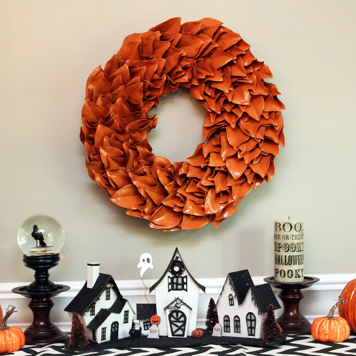 Orange Lacquer Wreath