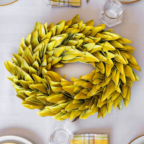 Canary Oval Wreath